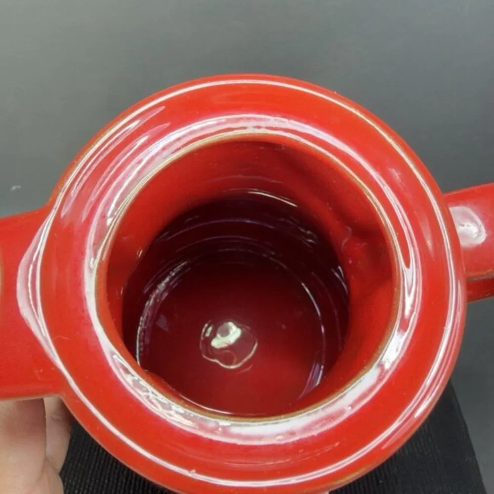 Winterling Keramik Kanne Pottery Red Glaze Teapot Coffee Pot With Lid Marked VTG